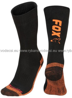 Fox Ponožky Collection Black Orange Thermolite long sock